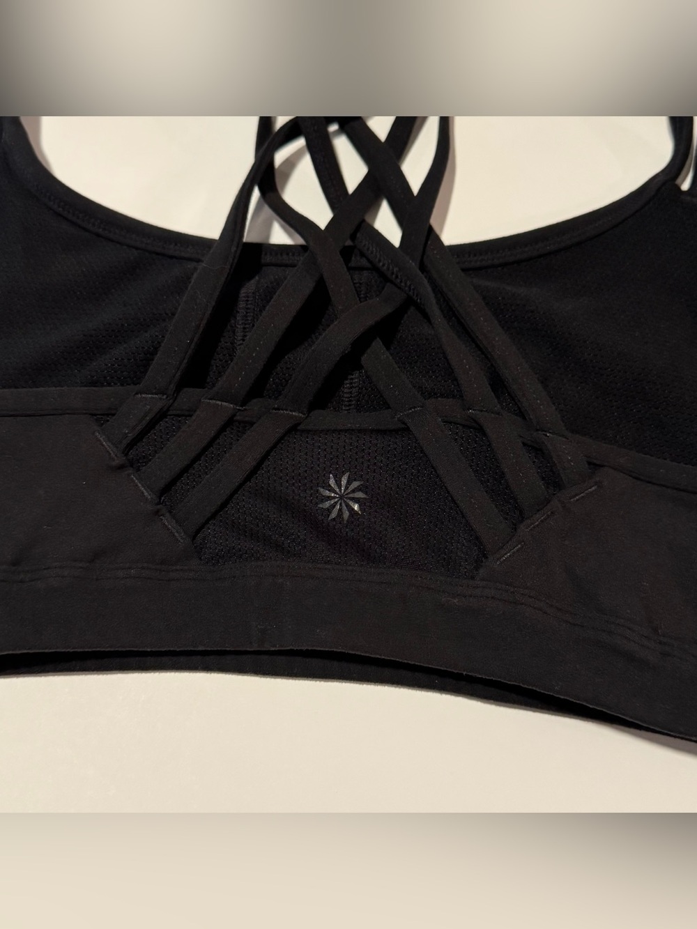 Athleta Strappy Sports Bra - Black - Picture 3 of 5